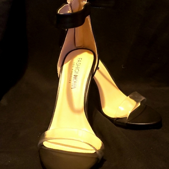 NWOT EUC Invisible Ankle Strap Dress Heels Summer Heel Open Toe Sandal - Picture 14 of 16